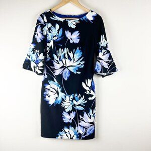 2/$30 Vince Camuto Floral Bell Sleeved Dress 4